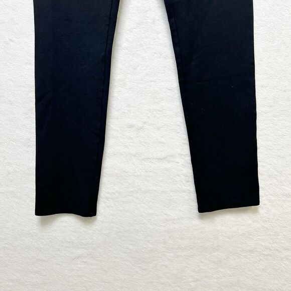 EILEEN FISHER Pull On Stretchy Mid Rise Knit Slacks Career Travel Black Sz S - Picture 3 of 8